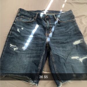 Men's Blue Denim Shorts